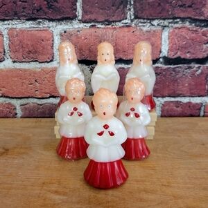 Gurley Christmas Choir Caroler Candles, 3 Boys & 3 Girls, Unlit
